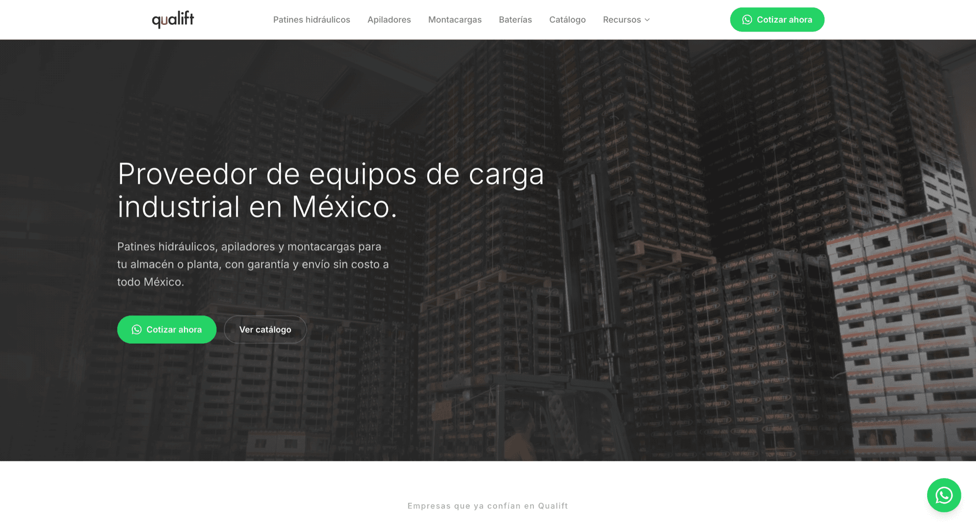 Qualift website