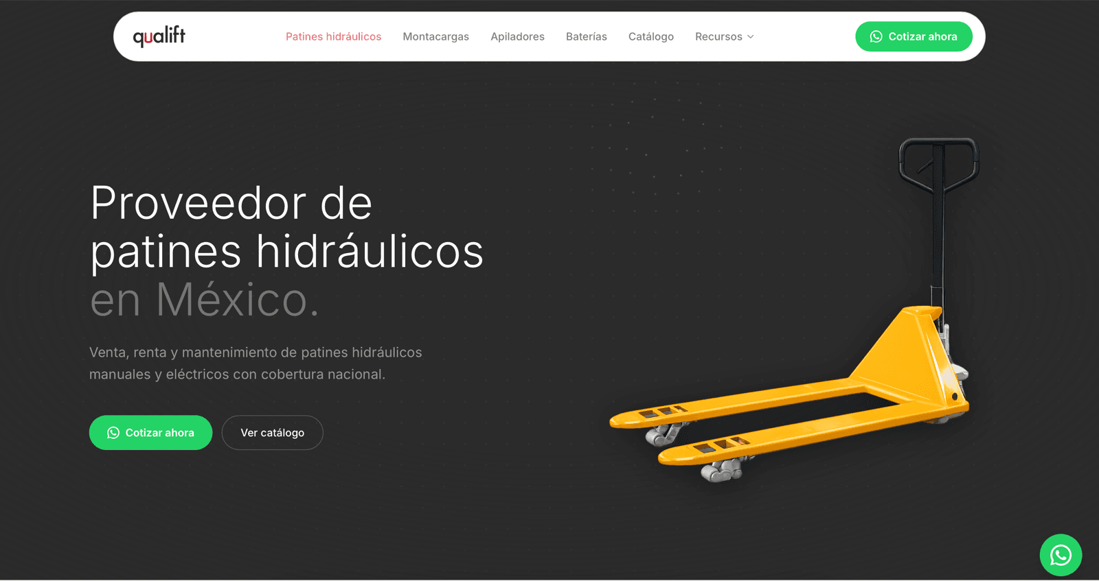 Sitio web de Qualift